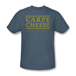 Funny Tees - Mens Carpe Cheese T-Shirt