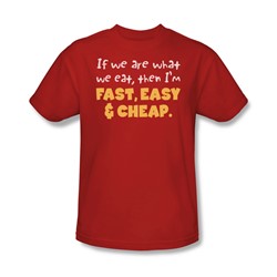 Fast Easy & Cheap - Mens T-Shirt In Red