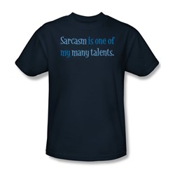 Sarcasm Is A Talent - Mens T-Shirt In Navy