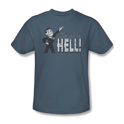 See You In Hell - Mens T-Shirt In Slate