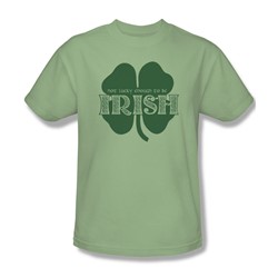 Funny Tees - Mens Lucky To Be Irish T-Shirt