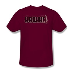 Hawaii - Mens T-Shirt In Cardinal