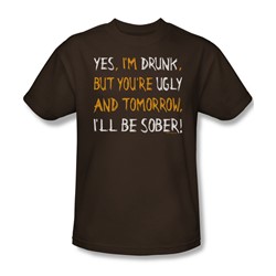 Yes I'M Drunk - Mens T-Shirt In Coffee