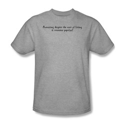 Cost Of Living - Mens T-Shirt In Heather