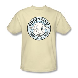 Virgin Wool - Mens T-Shirt In Cream