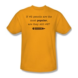 No 2 Pencils - Mens T-Shirt In Gold