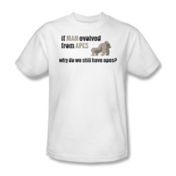 Evolved From Apes - Mens T-Shirt In White