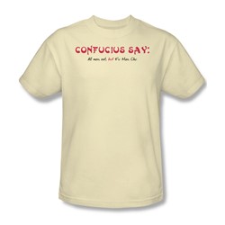 Confucius - Mens T-Shirt In Cream