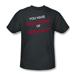 Delusions Of Adequacy - Mens T-Shirt In Charcoal