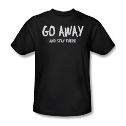 Go Away - Mens T-Shirt In Black