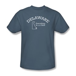 Delaware - Mens T-Shirt In Slate