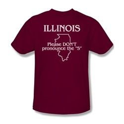 Illinois - Mens T-Shirt In Cardinal
