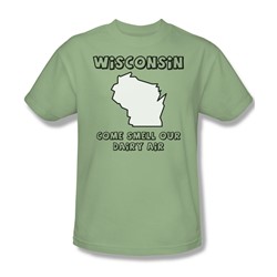 Wisconsid - Mens T-Shirt In Soft Green