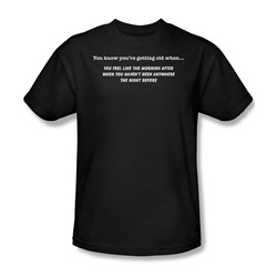 Getting Old Morning After - Mens T-Shirt In Black