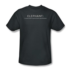 Elephant - Mens T-Shirt In Charcoal