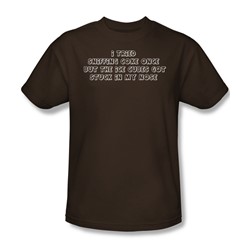 Sniffing Coffee - Mens T-Shirt In Coffee