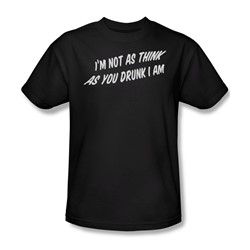 Think As You Drunk - Mens T-Shirt In Black