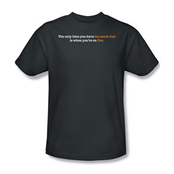 Too Much Fuel - Mens T-Shirt In Charcoal
