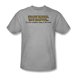 Sudden Stop - Mens T-Shirt In Heather