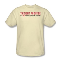 Hell With Fluorescent Lighting - Mens T-Shirt In Cream