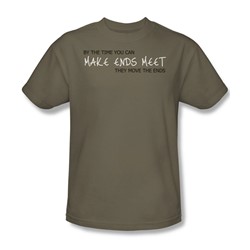 Make Ends Meet - Mens T-Shirt In Safari Green