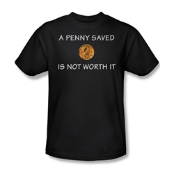 A Penny Saved - Mens T-Shirt In Black