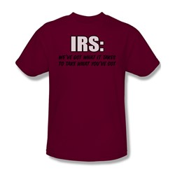 Irs - Mens T-Shirt In Cardinal