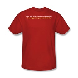 Too Old - Mens T-Shirt In Red