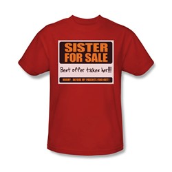 Sister For Sale - Mens T-Shirt In Red