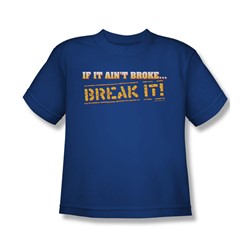 Break It - Big Boys T-Shirt In Royal