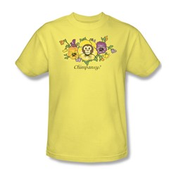 Garden/Chimpansy - Mens T-Shirt In Banana