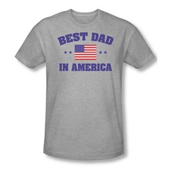 Best Dad - Mens Slim Fit T-Shirt In Heather