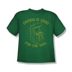 Gaming For The Soul - Big Boys T-Shirt In Kelly Green