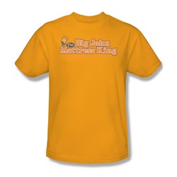 Funny Tees - Mens Big John Matress King T-Shirt