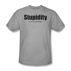 Funny Tees - Mens Stupidity T-Shirt