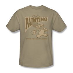 Pete'S Painting - Mens T-Shirt In Cream