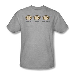 Monkey See... - Mens T-Shirt In Heather