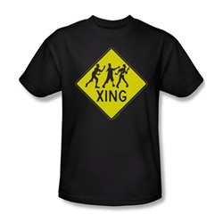 Zombie Xing - Mens T-Shirt In Black