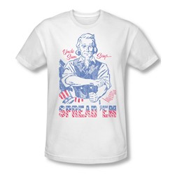 Funny Tees - Mens Spread Em Fitted T-Shirt