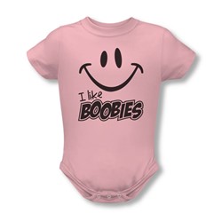 I Like Boobies - Onesie In Pink