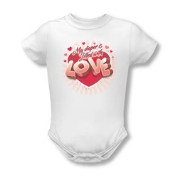 Filled With Love - Onesie In White