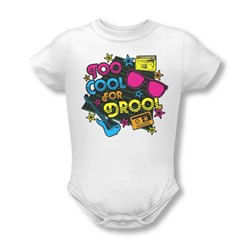 Too Cool For Drool - Onesie In White