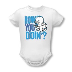 How You Doin - Onesie In White