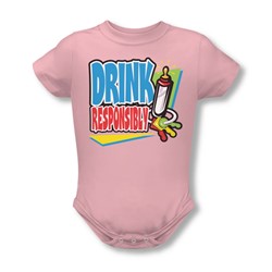 Drink Responsibly - Onesie In Pink