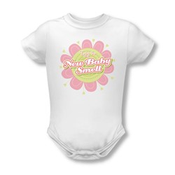 New Baby Smell - Onesie In White