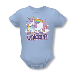 Buy Me A Unicorn - Onesie In Light Blue