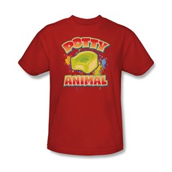Potty Animal - Mens T-Shirt In Red