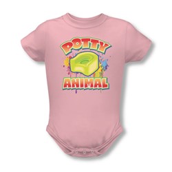 Potty Animal - Onesie In Pink