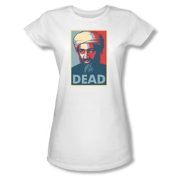 Dead Poster - Juniors Sheer T-Shirt In White