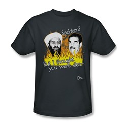 Saddam - Mens T-Shirt In Charcoal